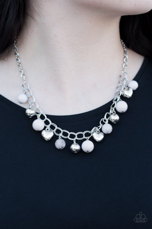 Summer Fling - silver - Paparazzi necklace