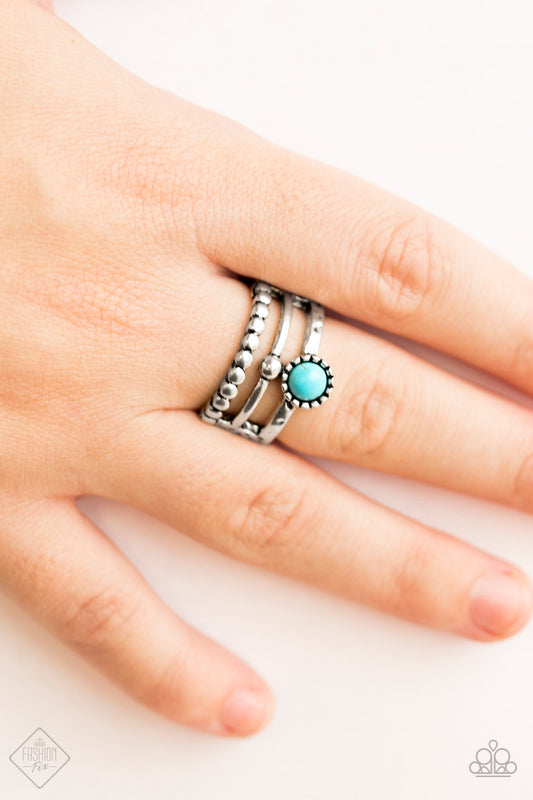 Summer Retreat - blue - Paparazzi ring