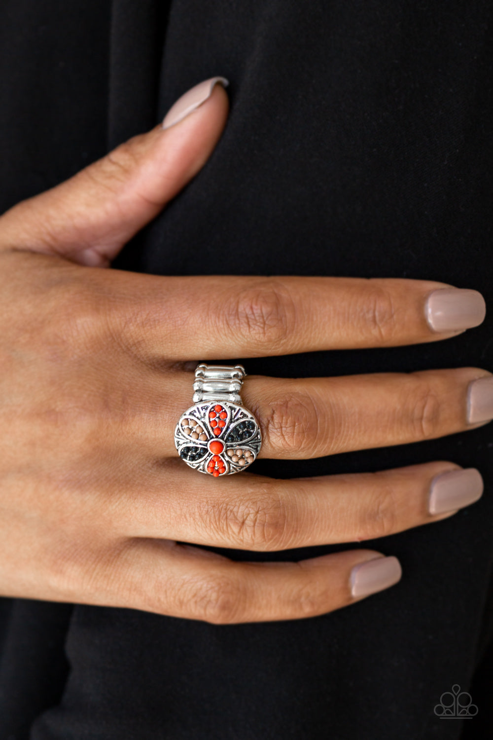 Summer Sandcastles - red - Paparazzi ring