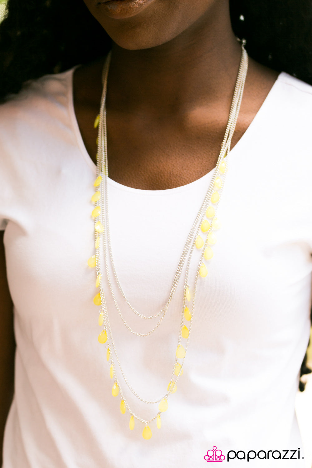 Summer Showers - Yellow - Paparazzi necklace