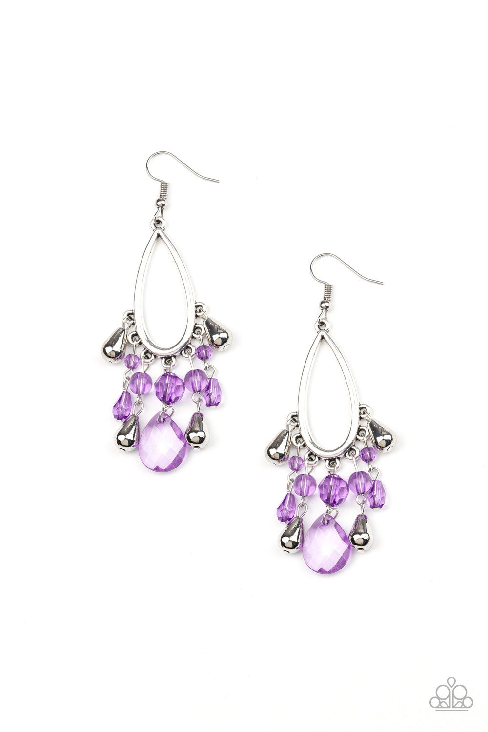 Summer Catch - purple - Paparazzi earrings