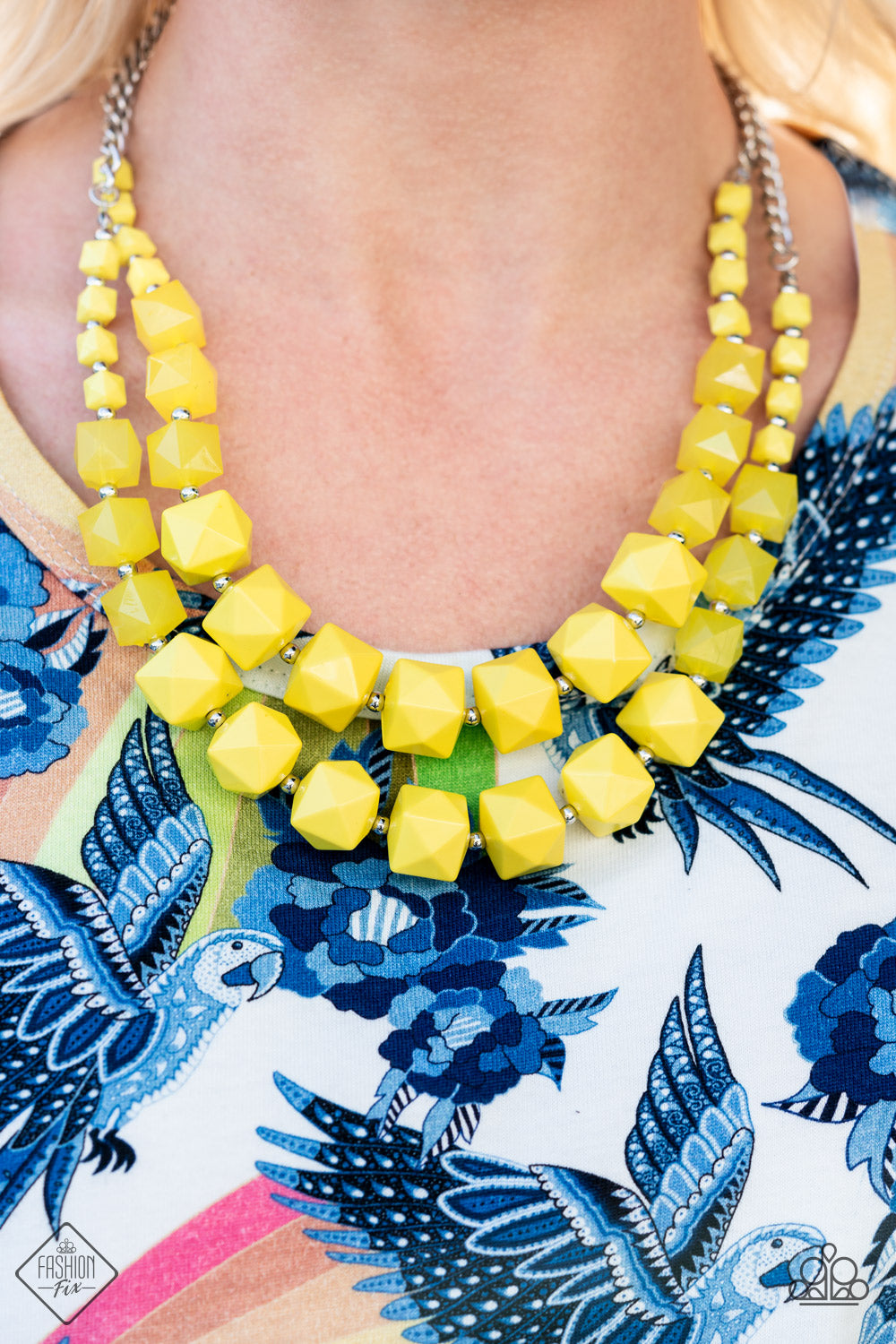 Summer Excursion - yellow - Paparazzi necklace