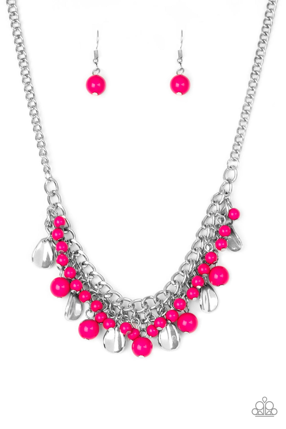 Summer Showdown - pink - Paparazzi necklace – JewelryBlingThing