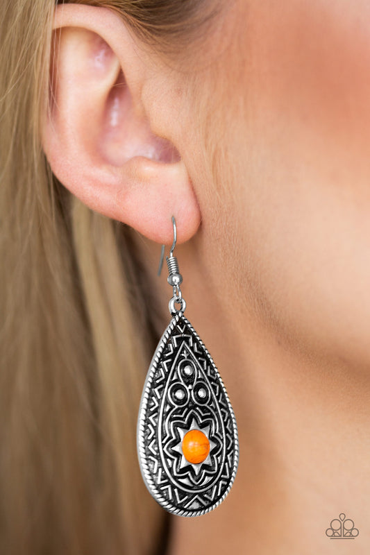 Summer Sol - orange - Paparazzi earrings