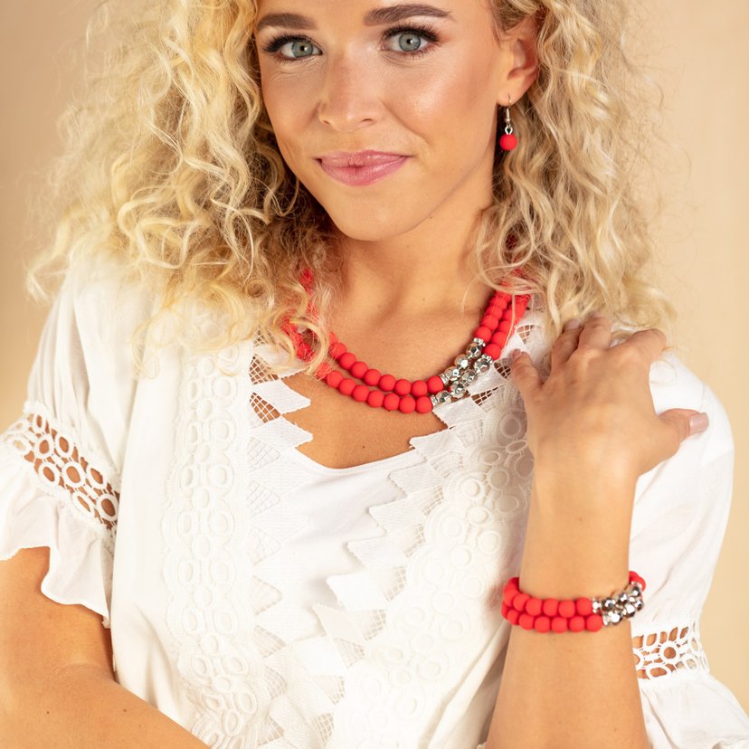 Summer Splash - red - Paparazzi necklace