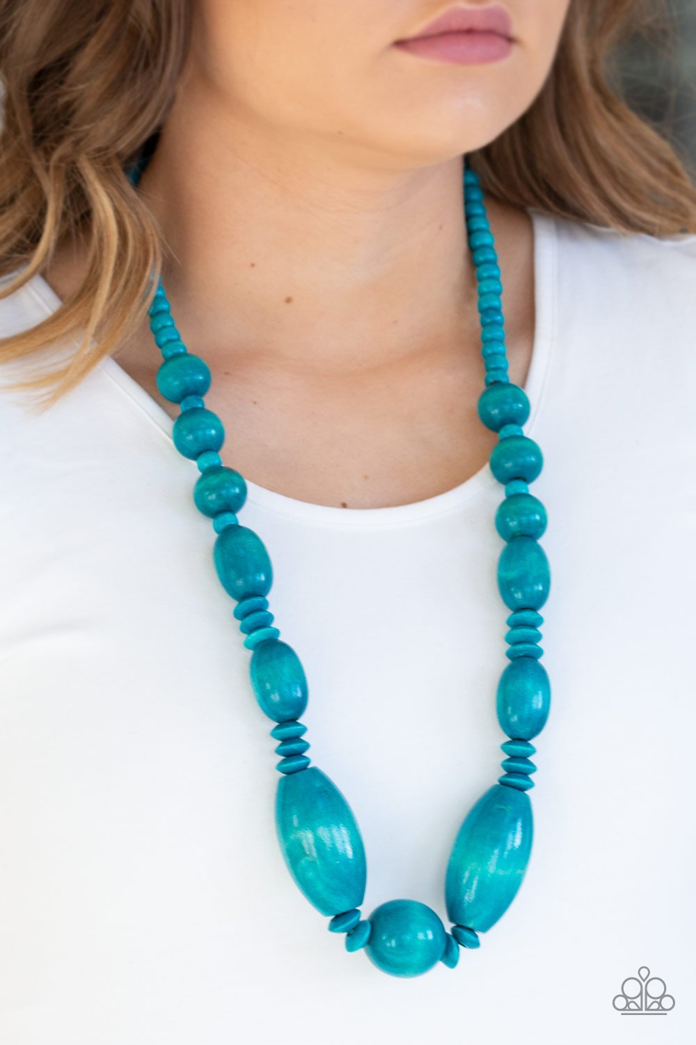 Summer Breezin-blue-Paparazzi necklace
