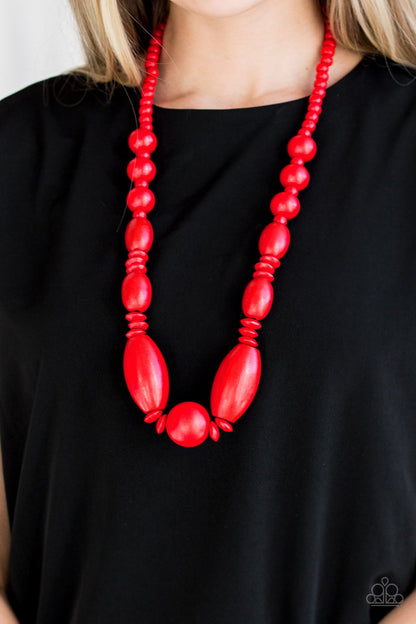 Summer Breezin-red-Paparazzi necklace