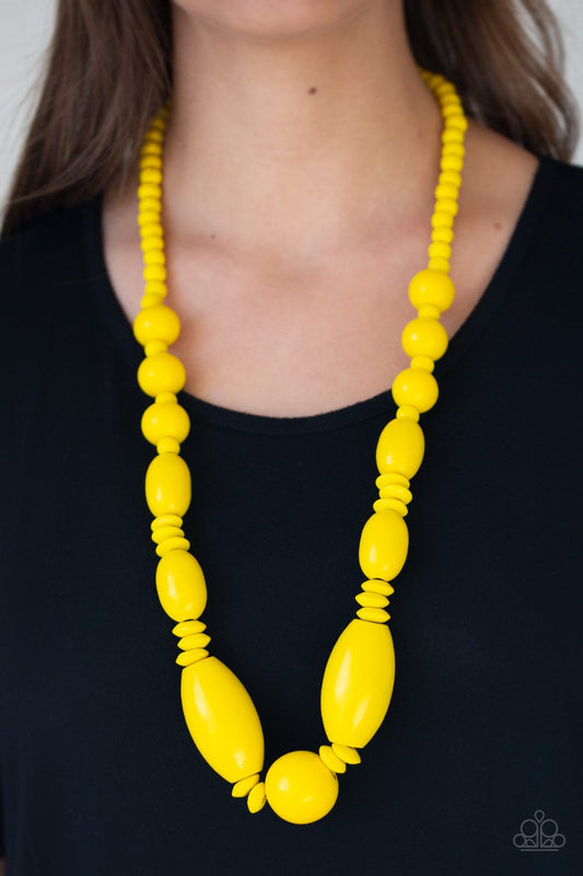 Summer Breezin - yellow - Paparazzi necklace