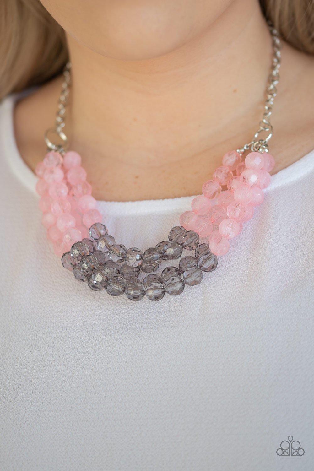 Summer Ice-pink-Paparazzi necklace