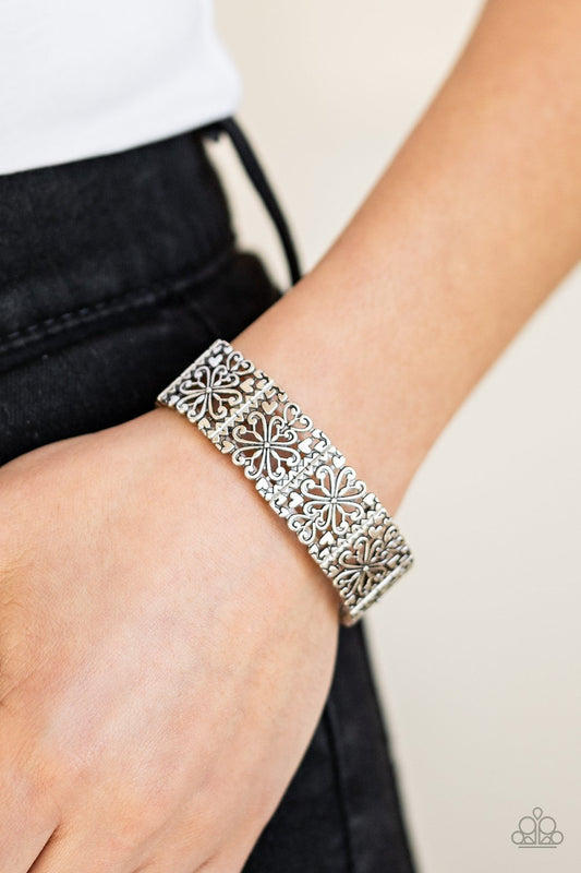 Summer Scandal-silver-Paparazzi bracelet