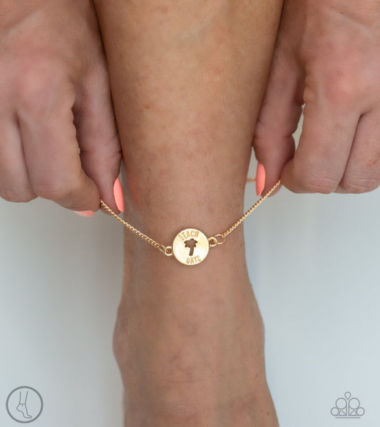 Summer Shade-gold-Paparazzi anklet