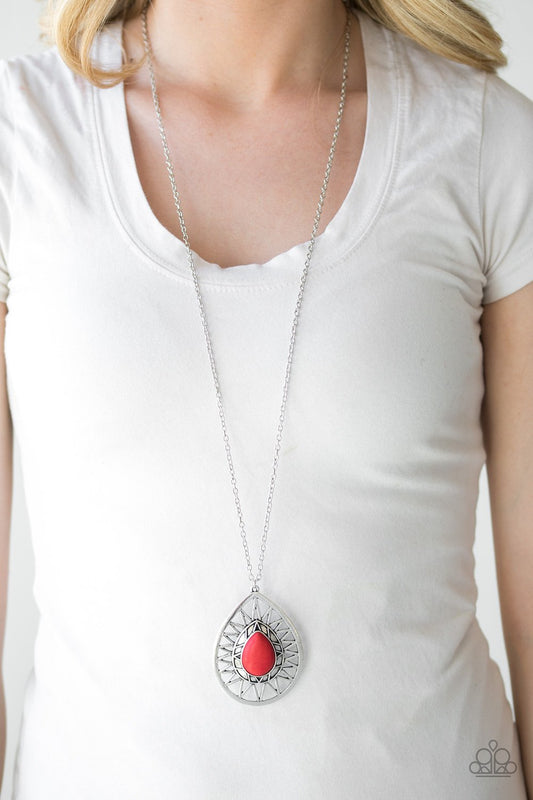 Summer Sunbeam - red - Paparazzi necklace
