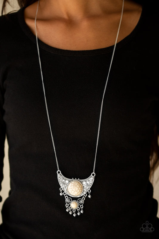 Summit Style - white - Paparazzi necklace