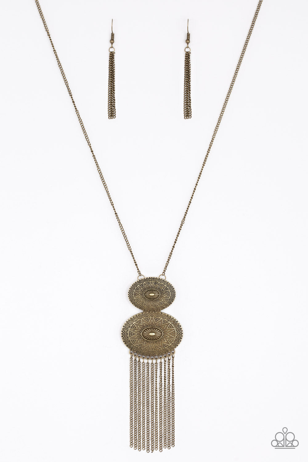 Sun Goddess - brass - Paparazzi necklace