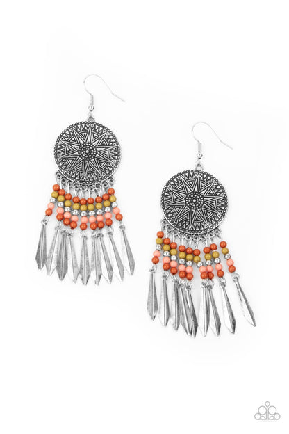 Sun Warrior - multi - Paparazzi earrings