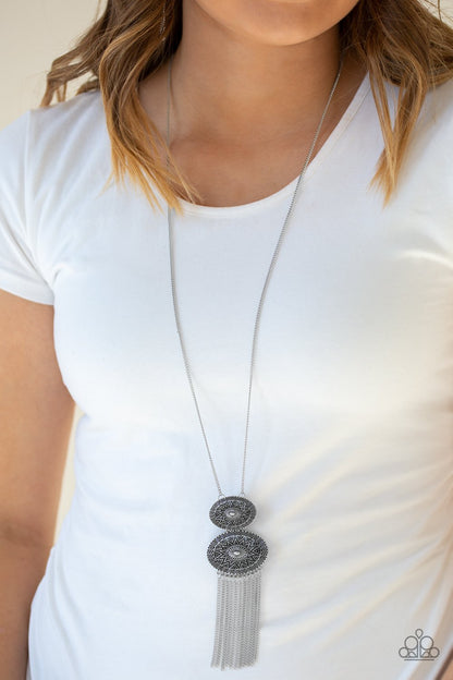 Sun Goddess-silver-Paparazzi necklace