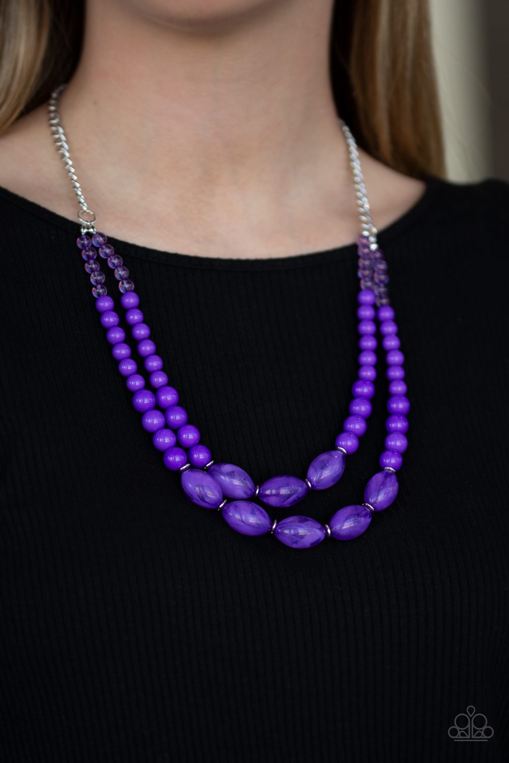 Sundae Shoppe-purple-Paparazzi necklace