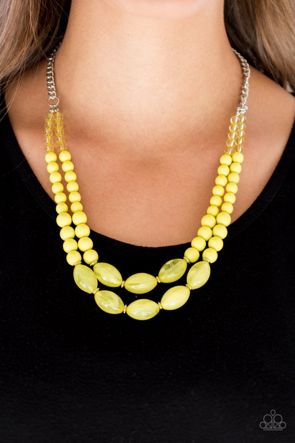 Sundae Shoppe-yellow-Paparazzi necklace