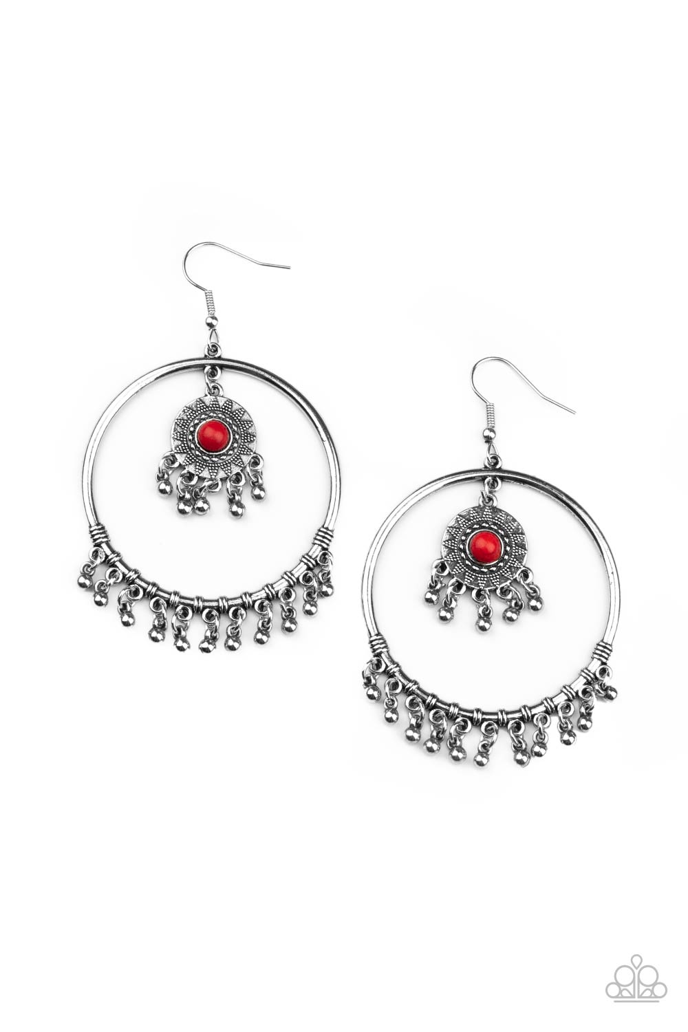 Sunny Equinox - red - Paparazzi earrings