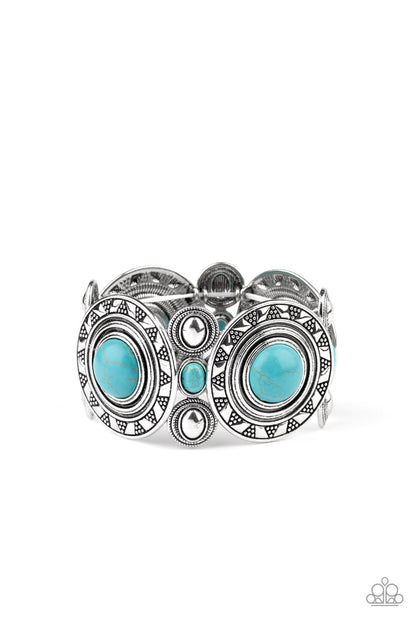Sunny Salutations - blue - Paparazzi bracelet