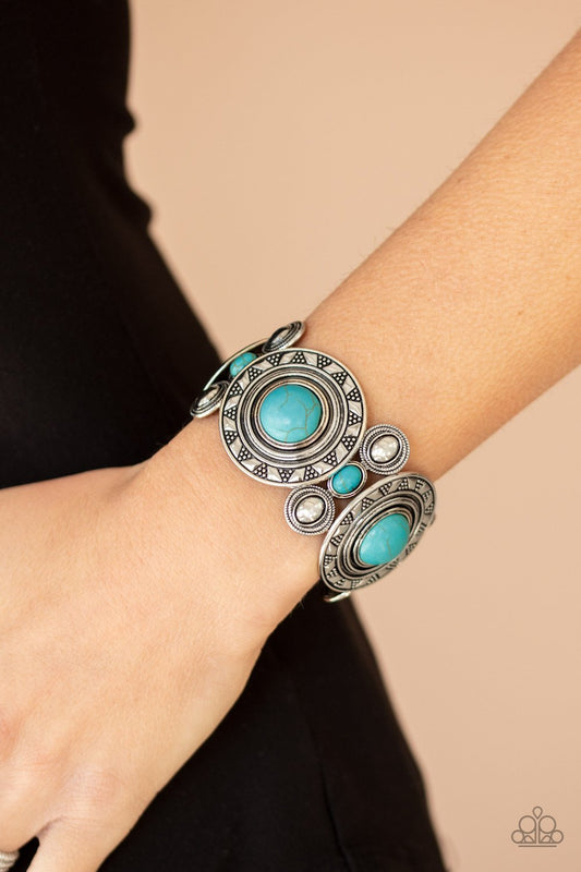 Sunny Salutations-blue-Paparazzi bracelet