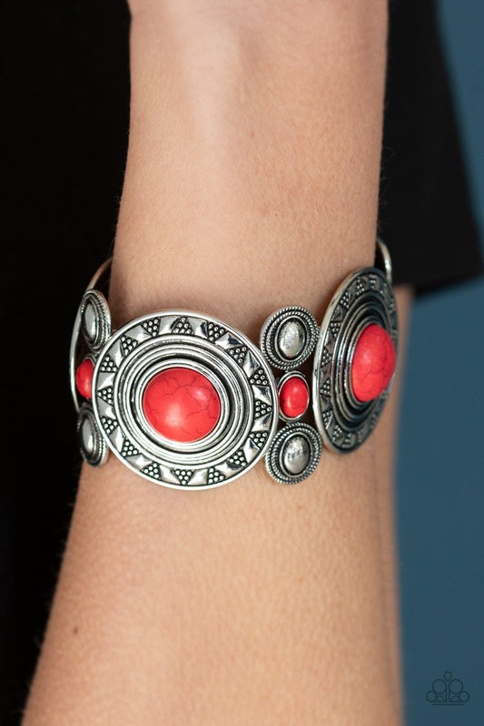 Sunny Salutations-red-Paparazzi bracelet