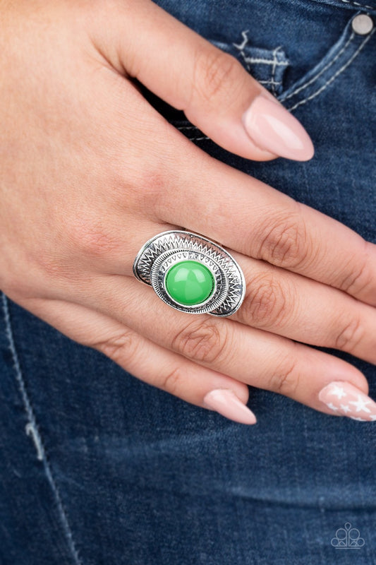 Sunny Sensations-green-Paparazzi ring