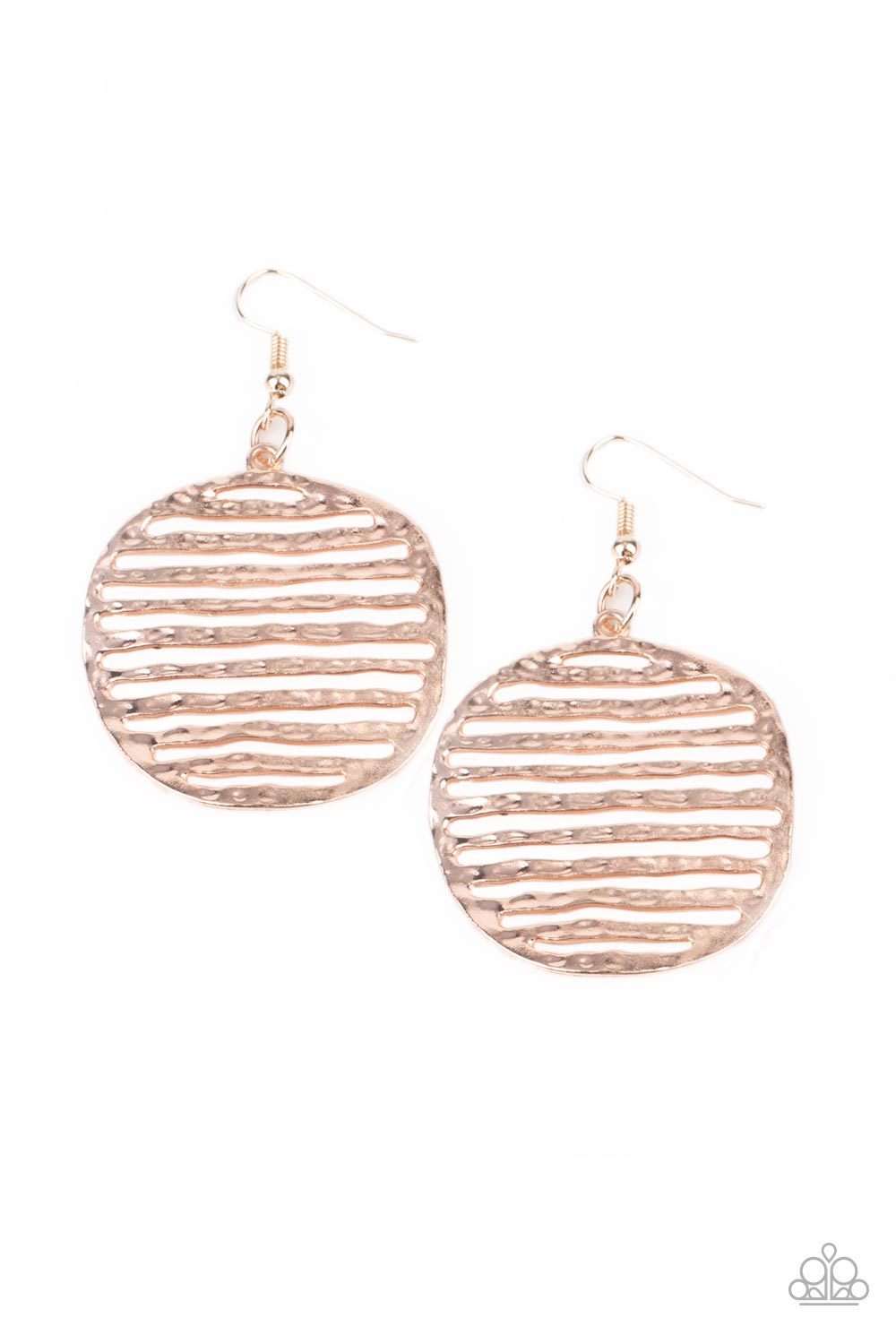 Sunrise Stunner - rose gold - Paparazzi earrings