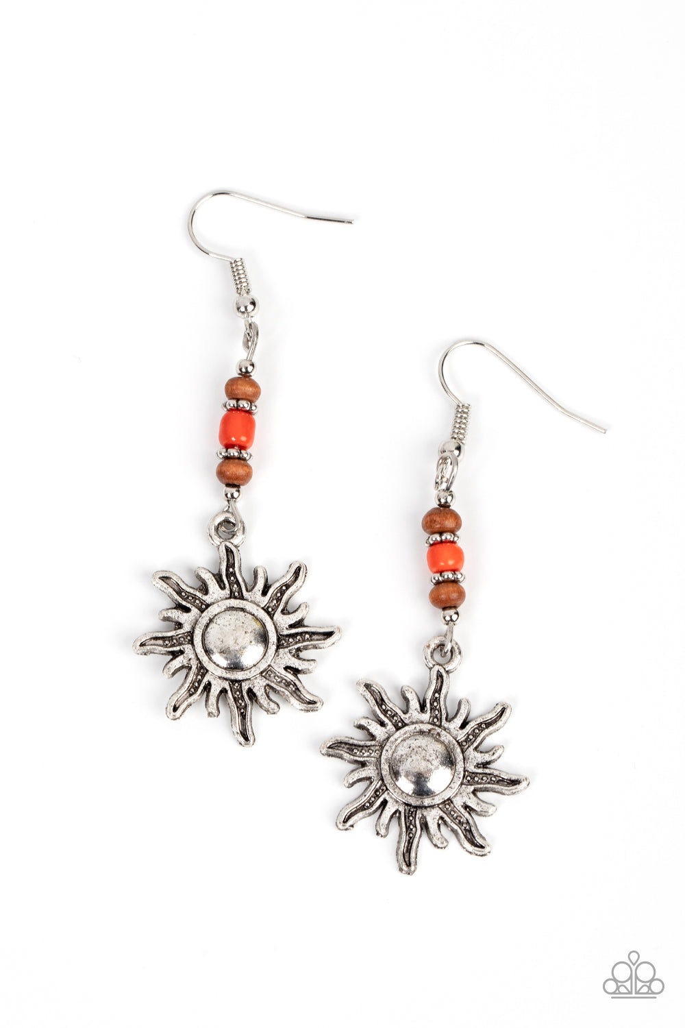 Sunshiny Days - orange - Paparazzi earrings
