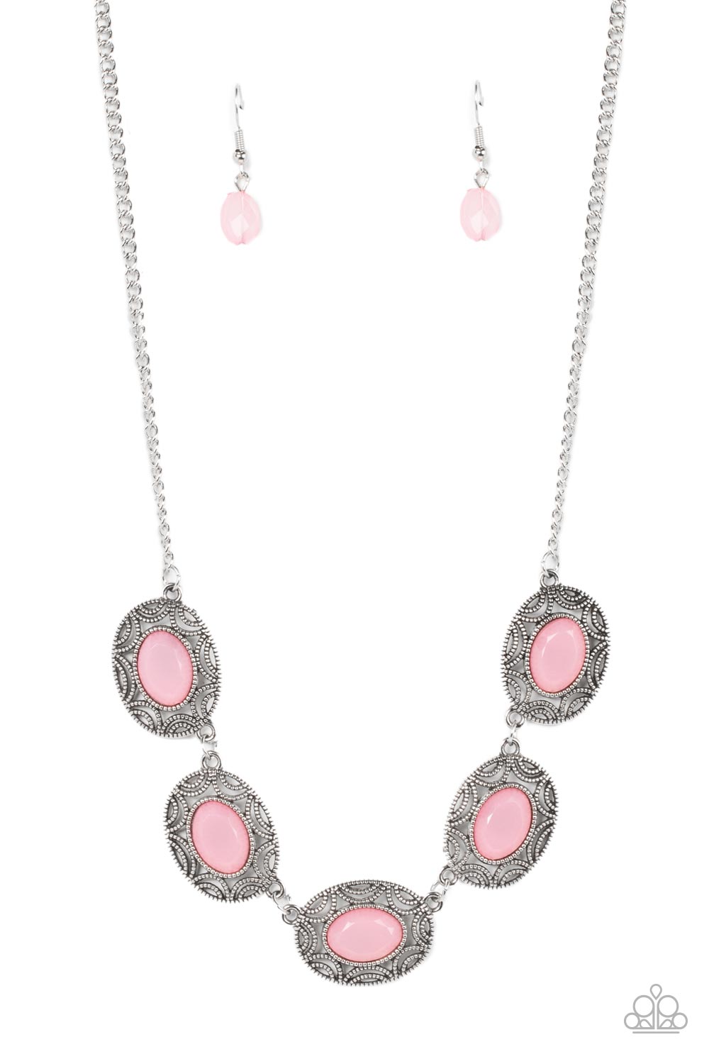 Sunshiny Shimmer - pink - Paparazzi necklace