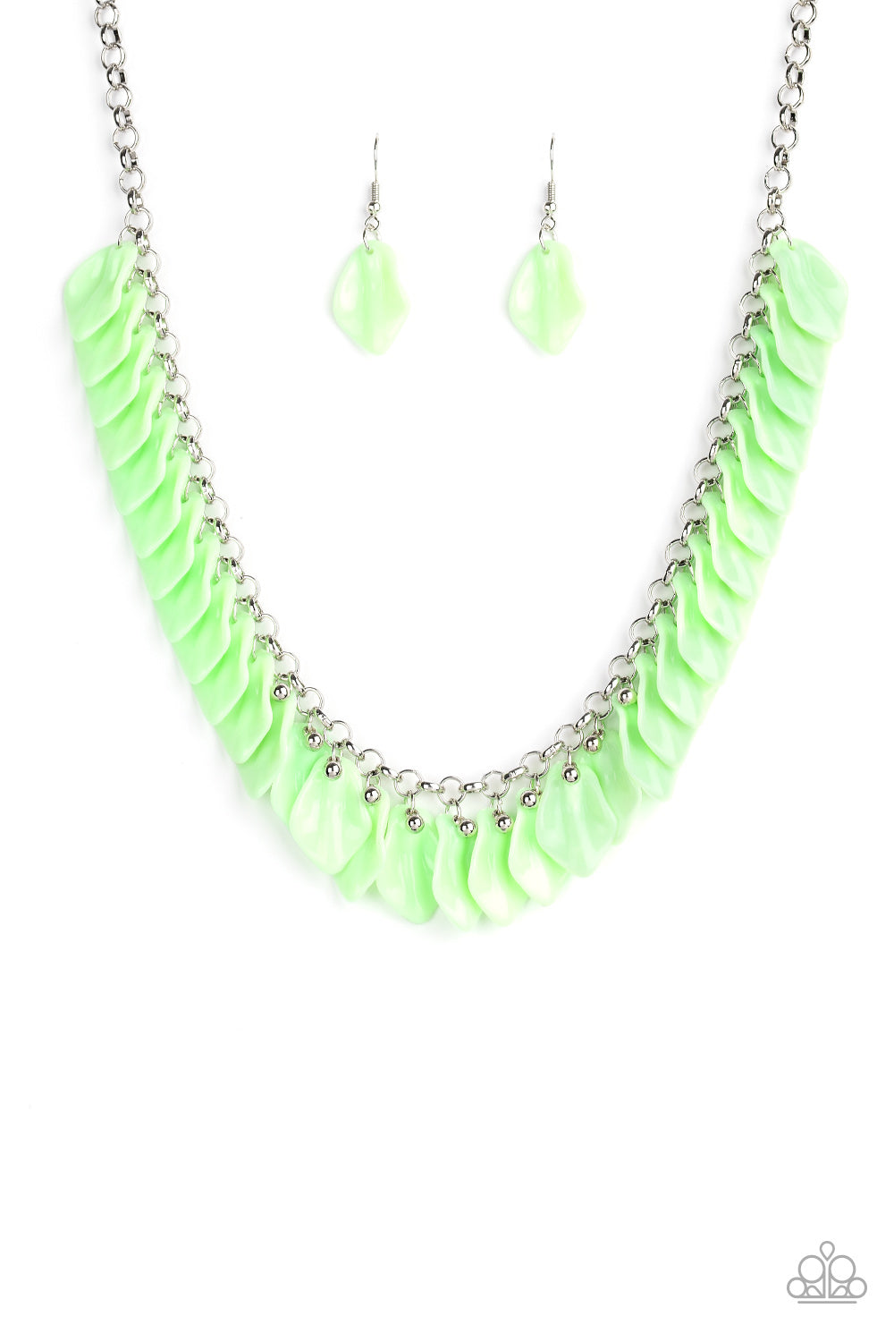 Super Bloom - green - Paparazzi necklace