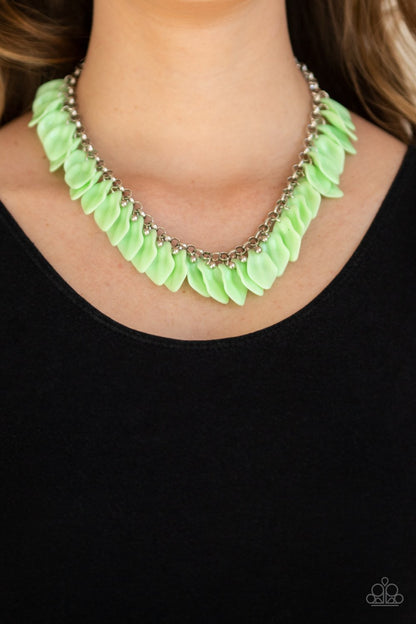 Super Bloom-green-Paparazzi necklace