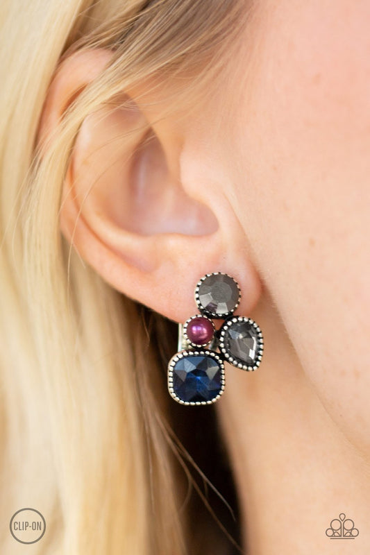 Super Superstar-multi-Paparazzi earrings