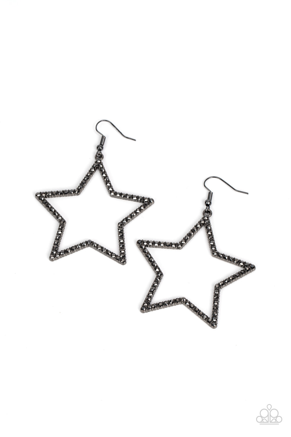 Supernova Sparkle - black - Paparazzi earrings