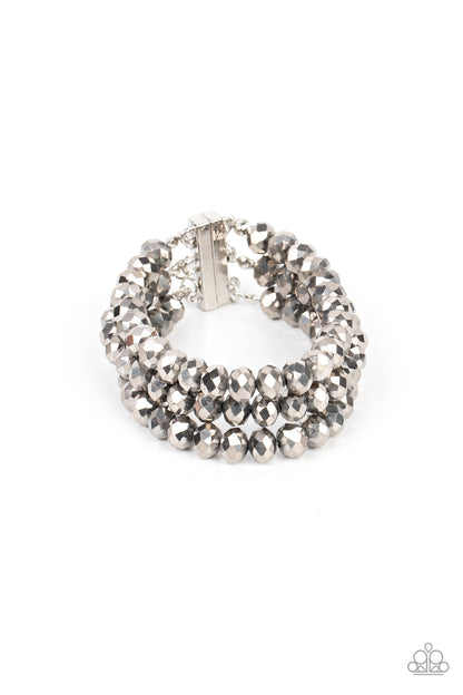 Supernova Sultry - silver - Paparazzi bracelet