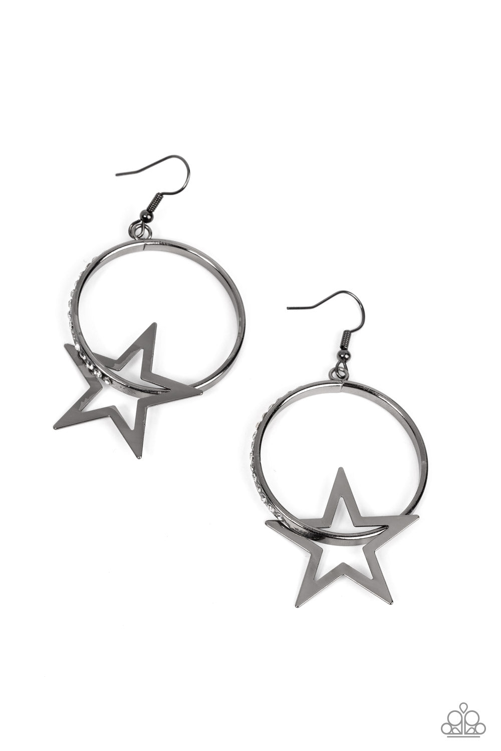Superstar Showcase - black - Paparazzi earrings