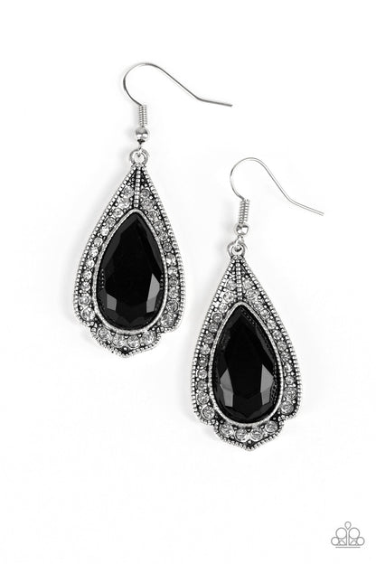 Superstar Stardom - black - Paparazzi earrings