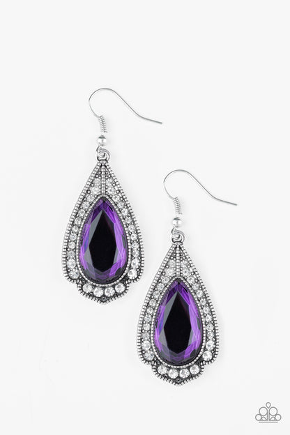 Superstar Stardom - purple - Paparazzi earrings