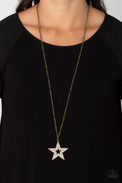 Superstar Stylist - brass - Paparazzi necklace