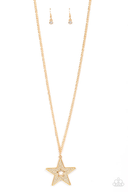 Superstar Stylist - gold - Paparazzi necklace