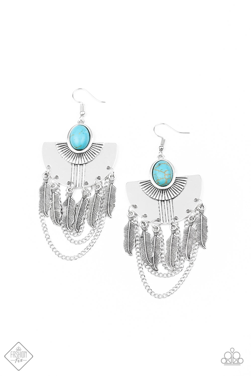 Sure Thing Chief - blue - Paparazzi earrings