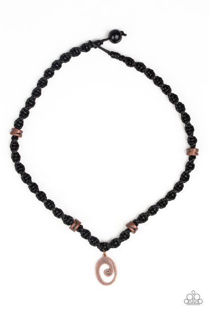 Surfer Spiral - copper - Paparazzi mens necklace