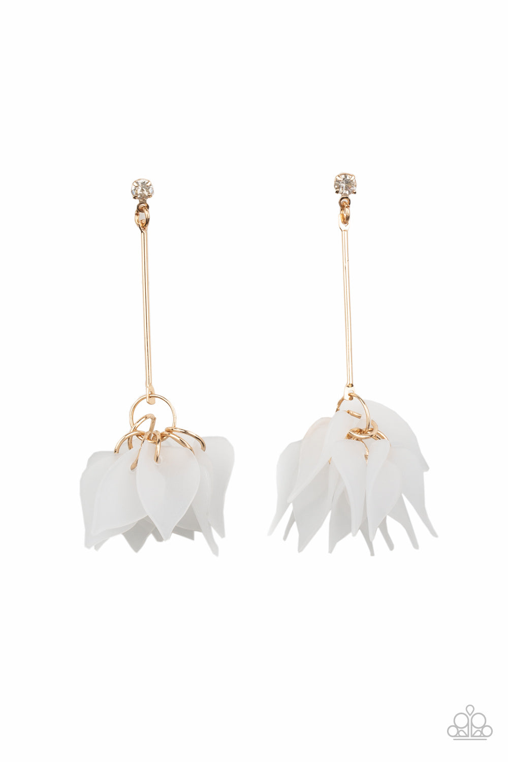 Suspended In Time - gold - Paparazzi earrings