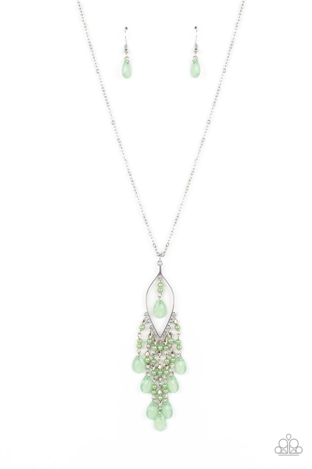 Treasure shore green necklace paparazzi Clearance