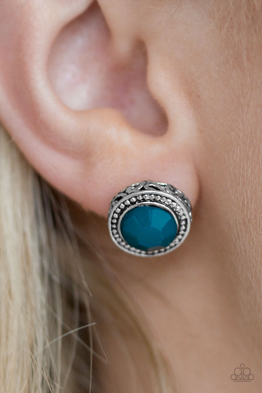 Sweet and Simple - blue - Paparazzi earrings
