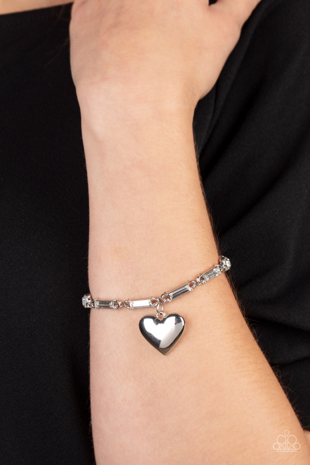Sweetheart Secrets - white - Paparazzi bracelet
