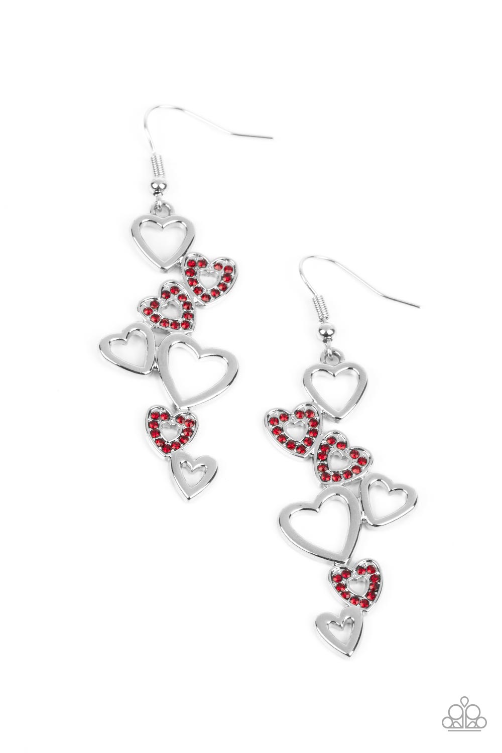 Sweetheart Serenade - red - Paparazzi earrings