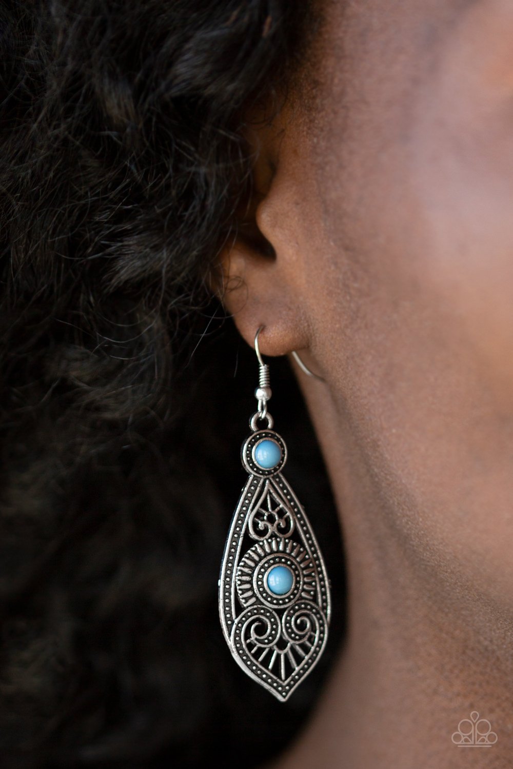 Sweetly Siren-blue-Paparazzi earrings