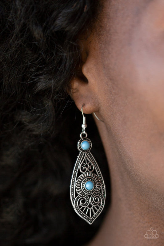 Sweetly Siren-blue-Paparazzi earrings