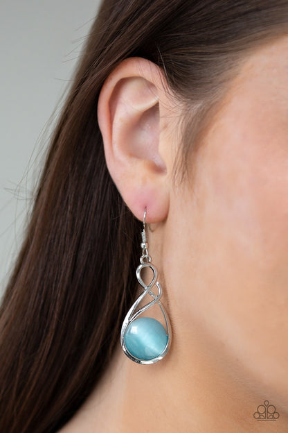 Swept Away-blue-Paparazzi earrings